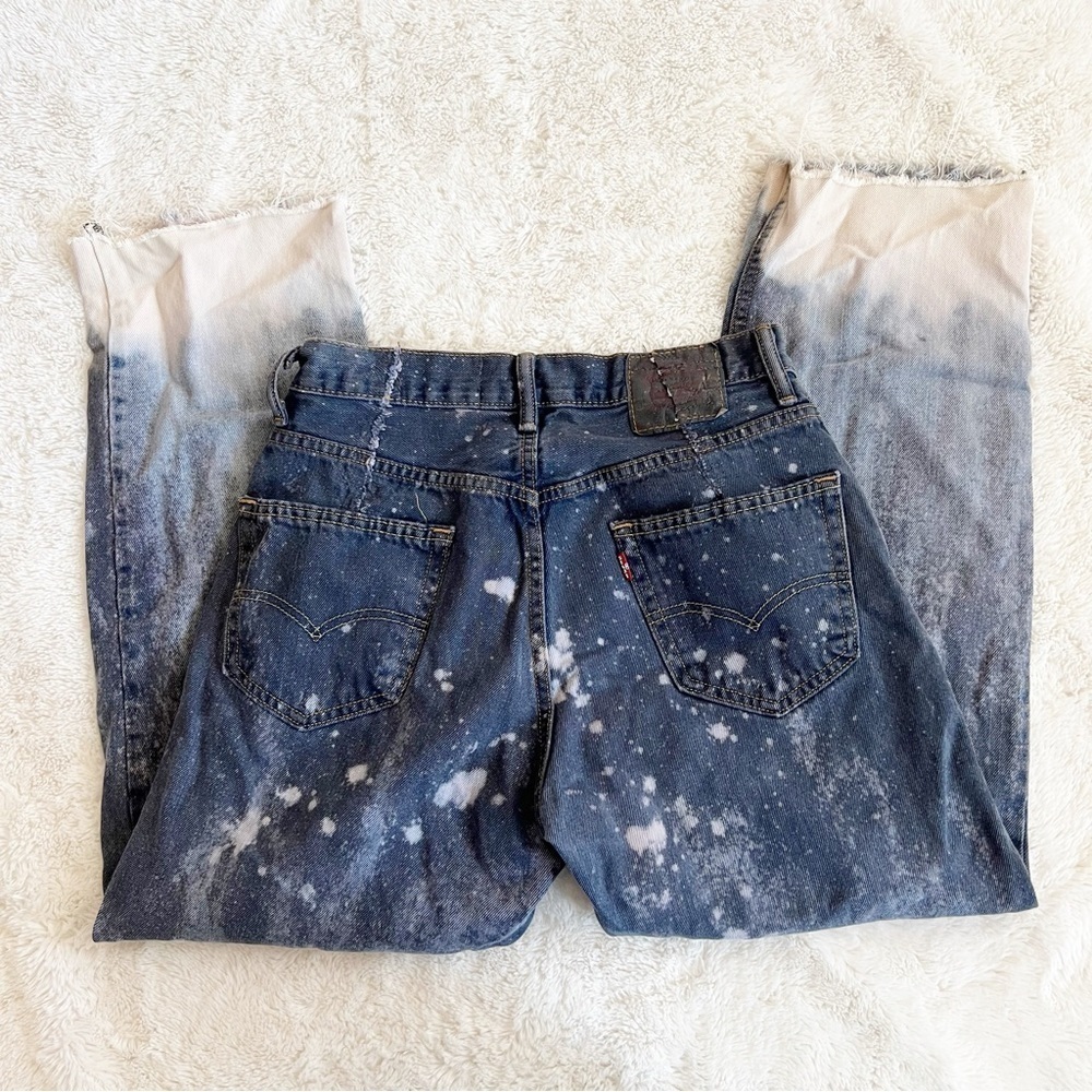 Vtg Levi’s Custom Reworked Bleach Ombré Dyed Jean - Picture 11 of 11